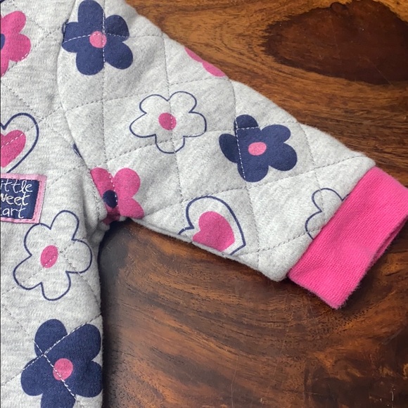 Rock-a-bye Baby Little Sweet Heart Quilted Onesie - Picture 4 of 7